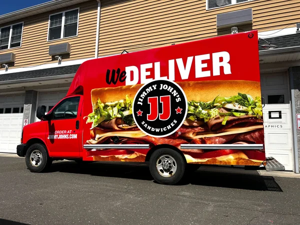 Jimmy John's delivery truck wrap — commercial vehicle wraps gallery